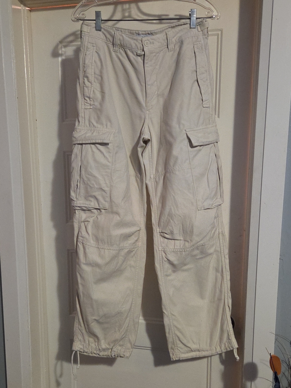 TNA Womens Cargo Pants in Light Beige